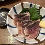 極楽湯 - カツオの刺身　580円