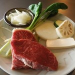 鉄板焼 貴布祢 - 国産牛フィレ＆サーロイン