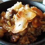 鉄板焼 貴布祢 - ガーリックライス