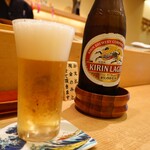 寿司英 - ※KIRINラガービール(中瓶)