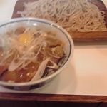 甲州屋蕎麦店 - 鯛のユッケ丼セット（もりそばバージョン）（1000円）