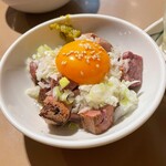 もつ焼き ウッチャン 新宿思い出横丁 - レバ塩ゆっけ