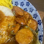 ヌードル＆スパイスカレー 今日の1番 - 本日のカレー(粗挽ソーセージカレー) あっぷ