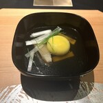 日本料理 華暦 - ふかひれとスッポンのかわり玉の清汁