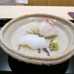 澤田 - 明石の鯛とアオリイカ