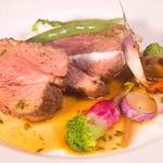 びすとろ パナッシェ - ワインラム肩背肉のロースト　メルゲーズ添え