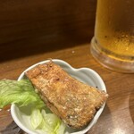 和ら来 - お通しのマグロカツ