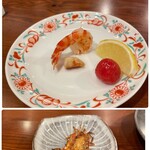 鉄板焼 日和 - 私は海老が大好き〜！味わって食べました♪