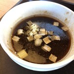 めん処 きよ洲 - 油うくつけ汁！節の香りがして甘酸っぱくて旨い！