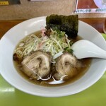 中華 王 - ネギラーメン　800円