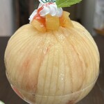 フルーツすぎ - 桃まるごとパフェ(浅間白桃) 2,800円