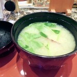 茜屋 すしぎん - あさり汁。