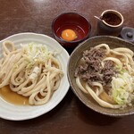 くれちうどん - 肉うどんと冷やしうどん