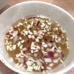 麺屋くろ松 - つけ汁（塩）