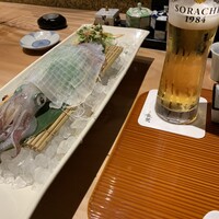 対馬のどぐろとイカ活き造り 博多 魚蔵 都ホテル店 - 