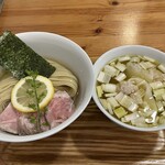 ユナイテッド ヌードル アメノオト - 昆布水つけ麺(塩)