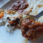 リーズカフェ - チキンＵＰ♪　２口大位の大きさ。。。