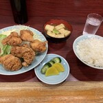 園春 - 鳥唐揚げ定食
