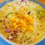 松屋 - クーポンの無料サラダ