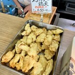 丸池製麺所 - スティック鶏天　平日限定1つ¥60。