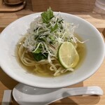 開運橋通 ふじ原 - 「冷やし塩煮干しそば」