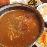 カレー食堂中村屋 - カレー屋さんの日替わりランチに「カレーラーメン」。汗が出る〜！