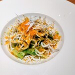 malca - くたくたブロッコリーがパスタソースにされているお料理がこちらでもいただけた喜び☆たっぷりのしらすとカラスミの風味やボリュームが嬉しかった〜