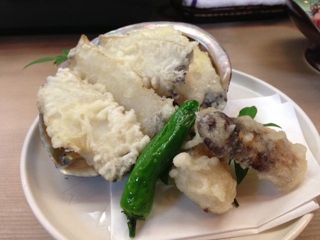 周- 鲍と松茸の天妇罗