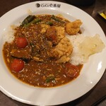 CoCo壱番屋 - チキンと夏ベジのスパイスカレー(フライドチキントッピング)