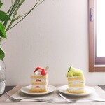 アンテノール  - いちごのショートケーキ、メロンのショートケーキ