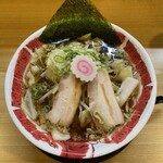 Menya Hiro - 醬油ラーメン　野菜盛　1010円