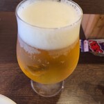 Katori Sakaba - 2杯目の小ビール。思ったより量が多かった