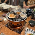 焼肉 ごく - ホタテとにんにく