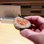 鮨トキドキ串 海老虎 - 良い食感
