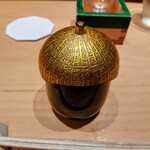 鮨トキドキ串 海老虎 - 蜆の味噌汁