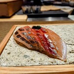 鮨トキドキ串 海老虎 - 鯵