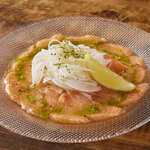 salmon carpaccio