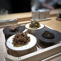 鳥カミ GARDEN CITY - ◆ご飯のお供4種。海苔の佃煮やちりめん山椒など、どれもご飯に合い美味しい。
