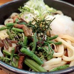 うどん 錦 - タップリの山菜におろしを加えて食物繊維チャージ！！