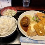 お食事処たけした - Cセット850円＋ご飯大盛り50円
