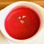 ドラード - 冷製ビーツのスープ