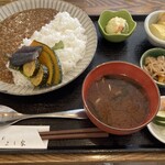 Shunsai Yoshiya - 期間限定 ランチ御膳　鶏そぼろカレー 野菜の南蛮漬け添え御膳