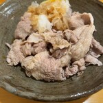 Hare Toki Doki Tenten Ten - おろし冷しゃぶ定食1000円。肉オンリーでたっぷり
