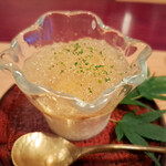 天現寺小野 - 鱧と雲丹の冷製茶碗蒸し