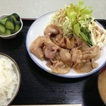 らーめん寿楽 - 豚のしょうが焼き定食