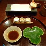 旬彩天 つちや - 天ぷらのセッティング