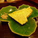 旬彩天 つちや - 塩と良くあうトウモロコシの天ぷら