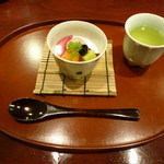 旬彩天 つちや - デザートも可愛いですね。