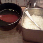 力 - 刻み玉ねぎとスープ