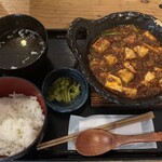 酒と肴とせいろ蒸し オオサカチャオメン - 麻婆豆腐定食
